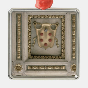 Adorno Metálico Escudo de armas de Medici, del sofito de la