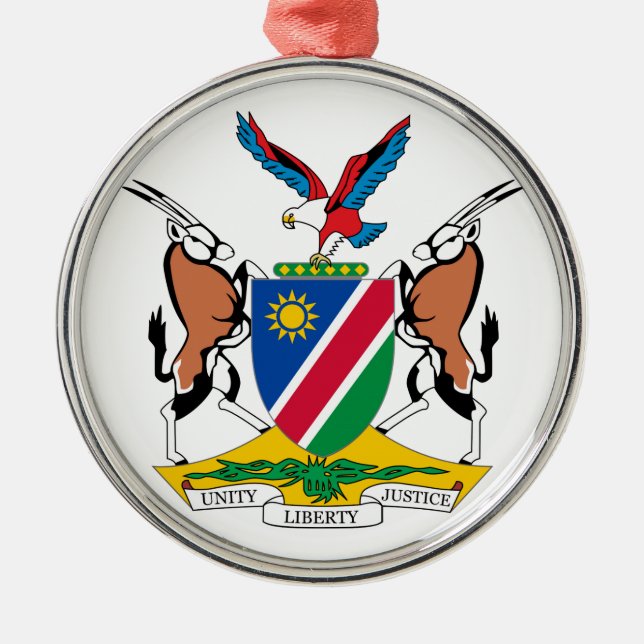 Adorno Metálico Escudo de armas de Namibia (Frente)