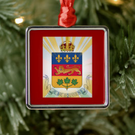 Adorno Metálico Escudo de armas de Quebec