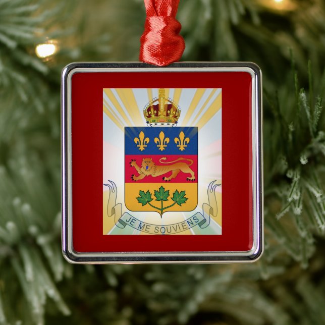 Adorno Metálico Escudo de armas de Quebec (Árbol)