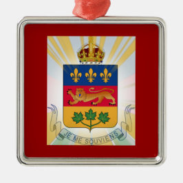 Adorno Metálico Escudo de armas de Quebec