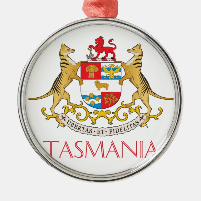 Adorno Metálico Escudo de armas de Tasmania (Frente)