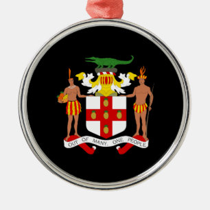 Adorno Metálico Escudo de armas jamaiquino