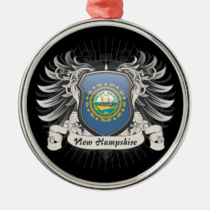 Adorno Metálico Escudo de New Hampshire