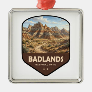 Adorno Metálico Escudo del Parque Nacional Badlands