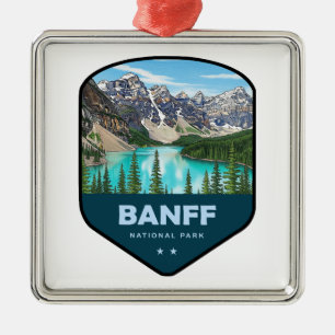 Adorno Metálico Escudo del Parque Nacional Banff