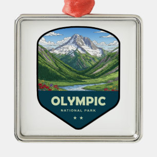 Adorno Metálico Escudo del Parque Nacional Olímpico