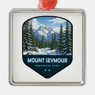 Adorno Metálico Escudo del Parque Provincial Mount Seymour