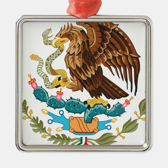 Adorno Metálico Escudo Nacional de México - Emblema Mexicano (Frente)