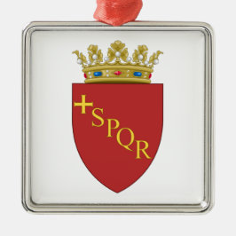 Adorno Metálico Escudo romano de armas (SPQR) (Roma, Italia)