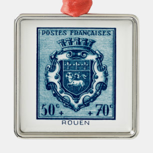 Adorno Metálico Escudo vintage de Arms Rennes, Francia