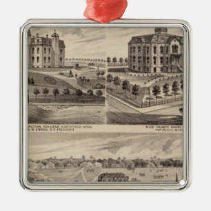 Adorno Metálico Escuela de Shattuck, Faribault Willis Pasillo,