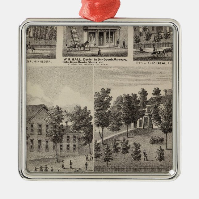 Adorno Metálico Escuela, seminario, residencias, Minnesota (Frente)