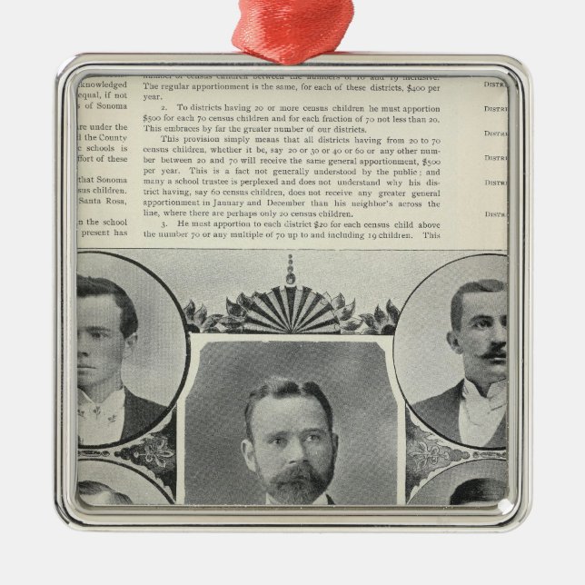 Adorno Metálico Escuelas el condado de Sonoma, California (Frente)