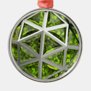 Adorno Metálico Esfera Verde Peridot Gemstone