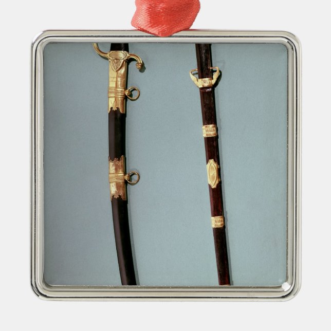 Adorno Metálico Espada conmemorativa dada por Napoleon Bonaparte (Frente)