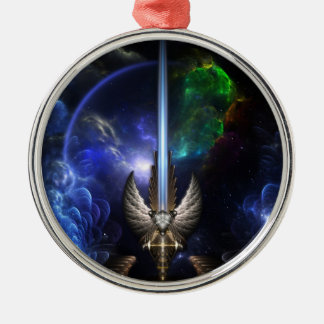 Adorno Metálico Espada De Ángel Wing De Arkledious Space Premium O
