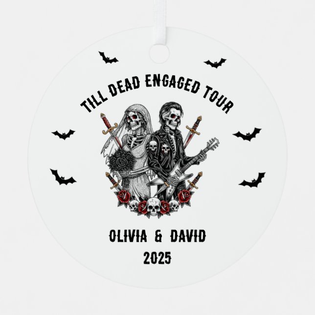 Adorno Metálico Espeluznante Escráneo de Rock Comprometido de Hall (Anverso)