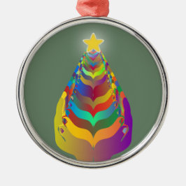 Adorno Metálico Esperanza y unión en Navidad