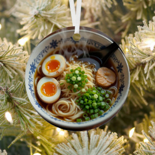 Adorno Metálico ¡Espero que tus Navidades sean Soup-er! Ramen Pun