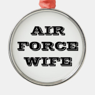 Adorno Metálico Esposa de la Fuerza Aérea