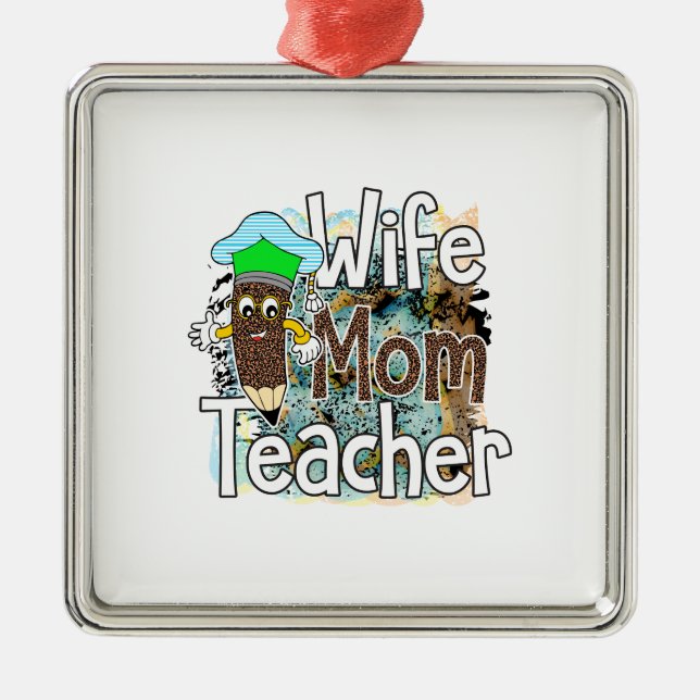 Adorno Metálico Esposa Mamá Profesor (Frente)