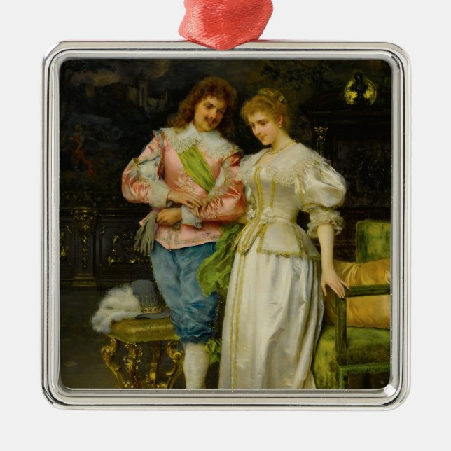 Adorno Metálico Esposo y esposa recién casados (Boda y matrimonio) (Frente)