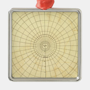 Adorno Metálico Esquema del hemisferio meridional