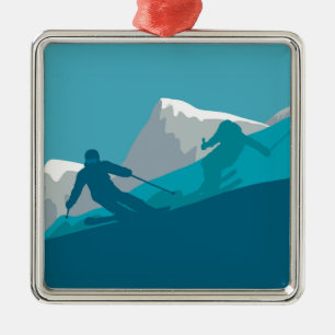 Adorno Metálico Esquí alpino