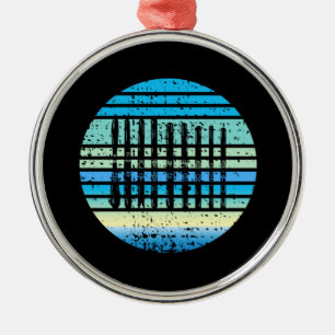 Adorno Metálico Esquí - Colección de tablas de esquí divertida Esq