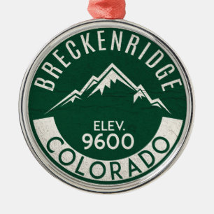 Adorno Metálico Esquí de Breckenridge Colorado