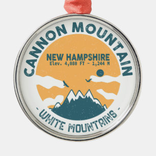 Adorno Metálico Esquí de Cannon Mountain New Hampshire