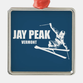 Adorno Metálico Esquiador de Jay Peak Vermont