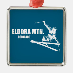 Adorno Metálico Esquiador de la montaña Eldora Colorado