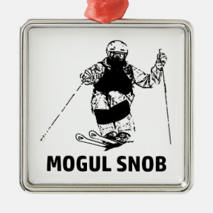 Adorno Metálico Esquiador de Mogul