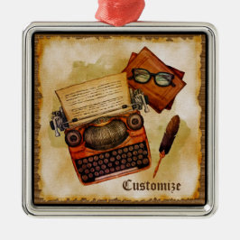 Adorno Metálico Está Escrito Vintage