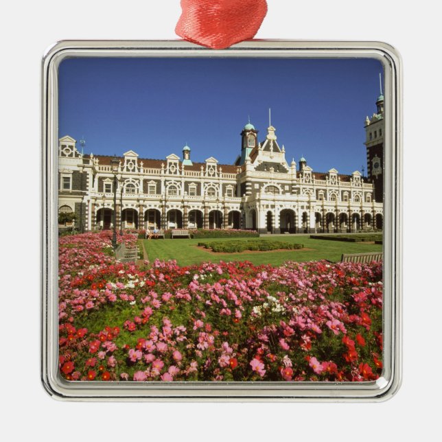 Adorno Metálico Estación de tren histórica, Dunedin, Nueva Zelanda (Frente)