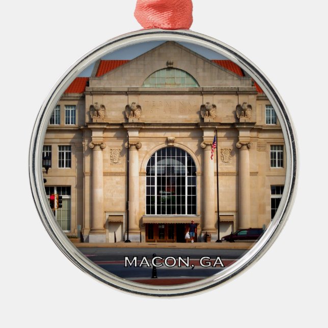 Adorno Metálico ESTACIÓN TERMINAL - Macon, Georgia (Frente)