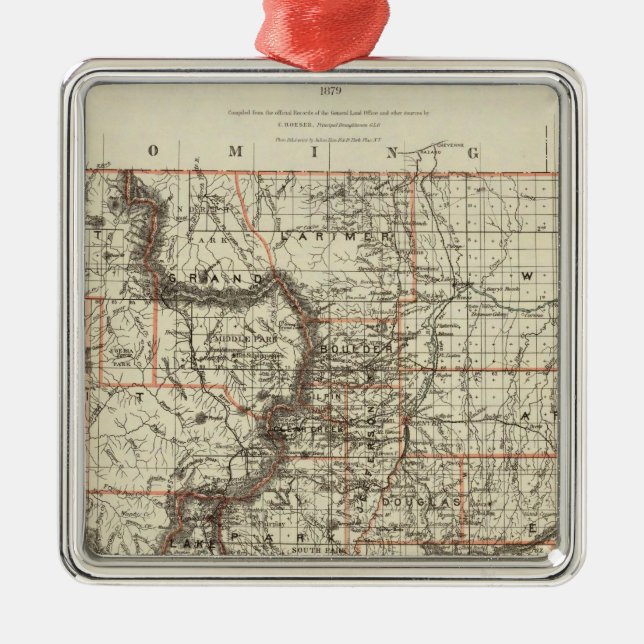 Adorno Metálico Estado de Colorado (Frente)