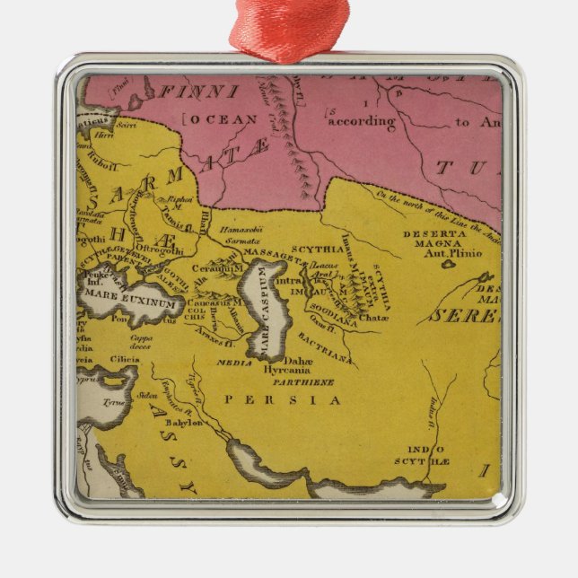 Adorno Metálico Estado de naciones en el aera cristiano (Frente)