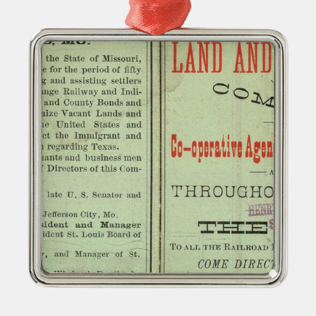 Adorno Metálico Estado de Tejas (Frente)