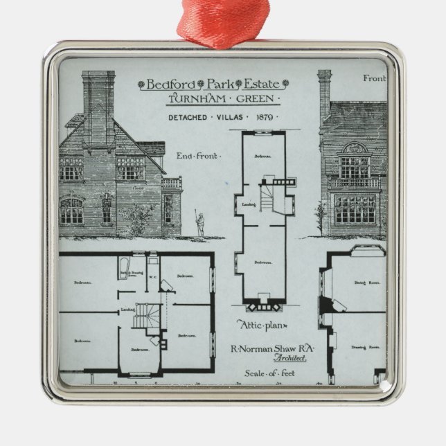 Adorno Metálico Estado del parque de Bedford (Frente)