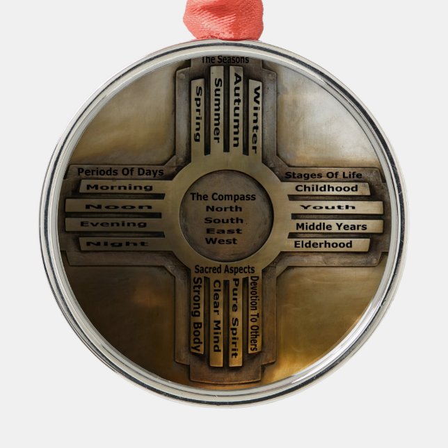 Adorno Metálico Estado Zia de New México (Frente)