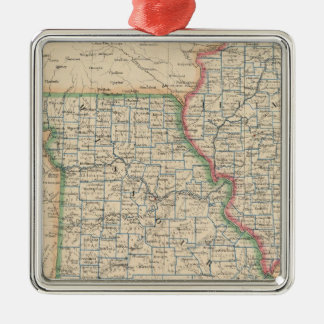 Adorno Metálico Estados de Illinois, de Missouri, y de Arkansas
