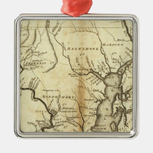 Adorno Metálico Estados de Maryland y Delaware
