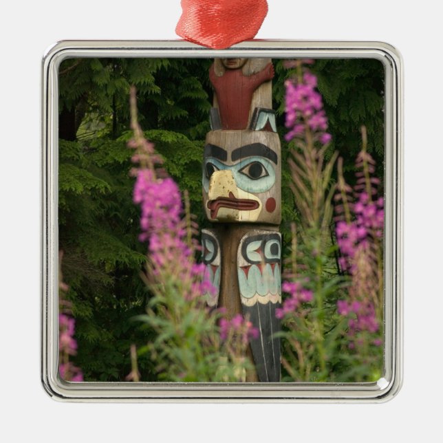 Adorno Metálico Estados Unidos, Alaska, Ketchikan, estado de Totem (Frente)