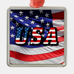 Adorno Metálico Estados Unidos - Bandera estadounidense