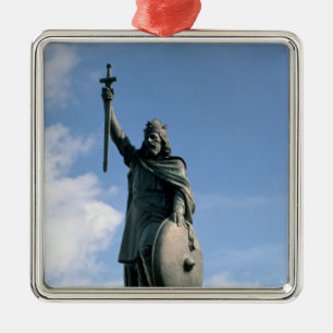 Adorno Metálico Estatua de Alfred el grande