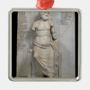 Adorno Metálico Estatua de Eurípides
