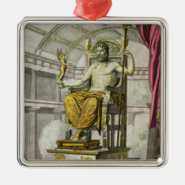 Adorno Metálico Estatua de Júpiter en un templo, del 'dei R de (Frente)